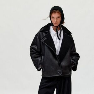 Oversized BDG faux leather jacket